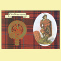 Drummond Clan Crest Tartan History Drummond Clan Badge Postcards Set of 2