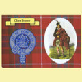 Fraser Clan Crest Tartan History Fraser Clan Badge Postcards Set of 2