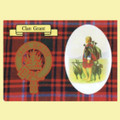 Grant Clan Crest Tartan History Grant Clan Badge Postcards Set of 2