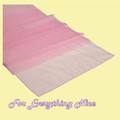 Candy Pink Organza Wedding Table Runners Decorations x 5 For Hire