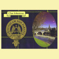 Johnstone Clan Crest Tartan History Johnstone Clan Badge Postcard