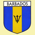 Barbados Flag Country Flag Barbados Decals Stickers Set of 3