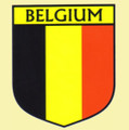 Belgium Flag Country Flag Belgium Decal Sticker