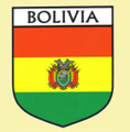 Bolivia Flag Country Flag Bolivia Decals Stickers Set of 3