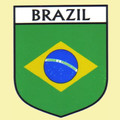 Brazil Flag Country Flag Brazil Decals Stickers Set of 3
