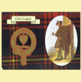Logan Clan Crest Tartan History Logan Clan Badge Postcards Set of 2
