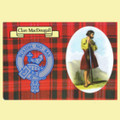 MacDougall Clan Crest Tartan History MacDougall Clan Badge Postcards Pack of 5