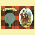MacDuff Clan Crest Tartan History MacDuff Clan Badge Postcard