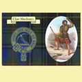 MacInnes Clan Crest Tartan History MacInnes Clan Badge Postcards Set of 2