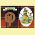 MacIver Clan Crest Tartan History MacIver Clan Badge Postcard