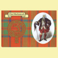 MacKintosh Clan Crest Tartan History MacKintosh Clan Badge Postcard