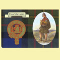 MacLaren Clan Crest Tartan History MacLaren Clan Badge Postcard