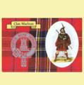 MacLean Clan Crest Tartan History MacLean Clan Badge Postcard