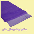 Deep Purple Organza Wedding Table Runners Decorations x 5 For Hire