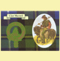 MacNeil Clan Crest Tartan History MacNeil Clan Badge Postcard