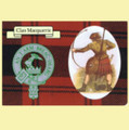 MacQuarrie Clan Crest Tartan History MacQuarrie Clan Badge Postcards Set o 2