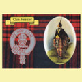 Menzies Clan Crest Tartan History Menzies Clan Badge Postcard