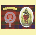 Robertson Clan Crest Tartan History Robertson Clan Badge Postcards Set of 2