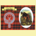 Ross Clan Crest Tartan History Ross Clan Badge Postcards Set of 2