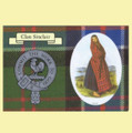 Sinclair Clan Crest Tartan History Sinclair Clan Badge Postcard