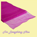 Fuchsia Pink Organza Wedding Table Runners Decorations x 10 For Hire