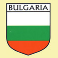 Bulgaria Flag Country Flag Bulgaria Decals Stickers Set of 3