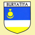 Buryatiya Flag Country Flag Buryatiya Decals Stickers Set of 3