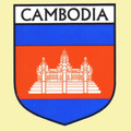 Cambodia Flag Country Flag Cambodia Decals Stickers Set of 3