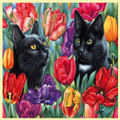 Amongst The Tulips Animal Themed Maxi Wooden Jigsaw Puzzle 250 Pieces
