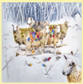 Sheep With Patchwork Animal Themed Maestro Wooden Jigsaw Puzzle 300 Pieces