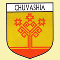 Chuvashia Flag Country Flag Chuvashia Decals Stickers Set of 3