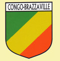 Congo-Brazzaville Flag Country Flag Congo-Brazzaville Decals Stickers Set of 3