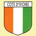 Cote D'Ivoire Flag Country Flag Cote D'Ivoire Decals Stickers Set of 3