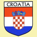 Croatia Flag Country Flag Croatia Decals Stickers Set of 3