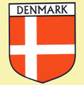 Denmark Flag Country Flag Denmark Decals Stickers Set of 3