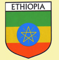 Ethiopia Flag Country Flag Ethiopia Decals Stickers Set of 3
