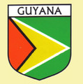 Guyana Flag Country Flag Guyana Decals Stickers Set of 3