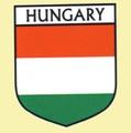 Hungary Flag Country Flag Hungary Decals Stickers Set of 3