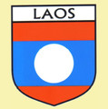Laos Flag Country Flag Laos Decals Stickers Set of 3