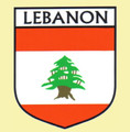 Lebanon Flag Country Flag Lebanon Decals Stickers Set of 3