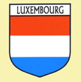 Luxembourg Flag Country Flag Luxembourg Decal Sticker