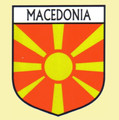 Macedonia 2 Flag Country Flag Macedonia 2 Decals Stickers Set of 3