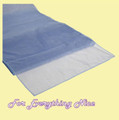 Periwinkle Blue Organza Wedding Table Runners Decorations x 10 For Hire