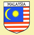 Malaysia Flag Country Flag Malaysia Decals Stickers Set of 3