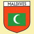Maldives Flag Country Flag Maldives Decals Stickers Set of 3