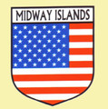 Midway Islands Flag Country Flag Midway Islands Decal Sticker