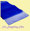 Royal Blue Organza Wedding Table Runners Decorations x 10 For Hire