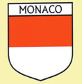 Monaco Flag Country Flag Monaco Decals Stickers Set of 3