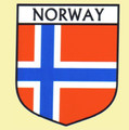 Norway Flag Country Flag Norway Decals Stickers Set of 3