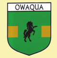 Owaqua Flag Country Flag Owaqua Decals Stickers Set of 3